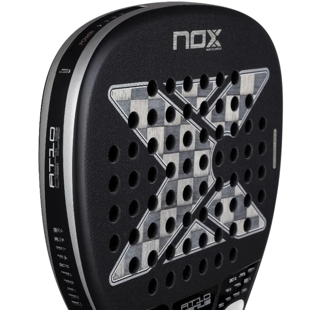 Raquette padel Nox Agustin Tapia AT10 Genius Attack 18K Alum 2026 — vue détail 1