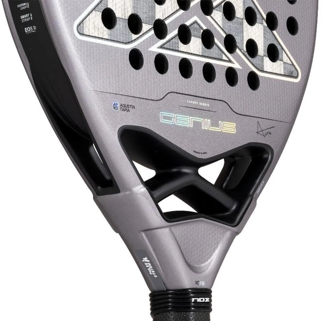 Raquette padel Nox Agustin Tapia AT10 Genius Attack 18K Alum 2027 — vue de dessus