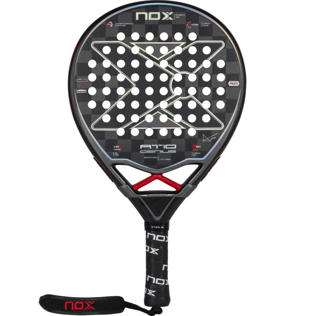 Raquette padel Nox Agustin Tapia AT10 Luxury Genius 18K 2023 — vue de face