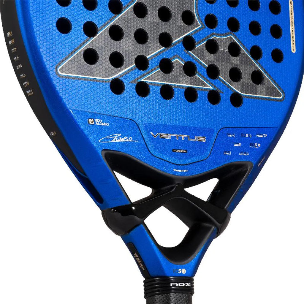 Raquette padel Nox Edu Alonso EA10 Ventus Hybrid 12K Xtrem 2027 — vue de dessus
