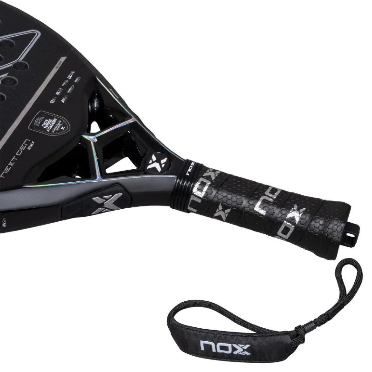 Raquette padel Nox Nextgen Pro Attack 12K NFA Series — vue de dos