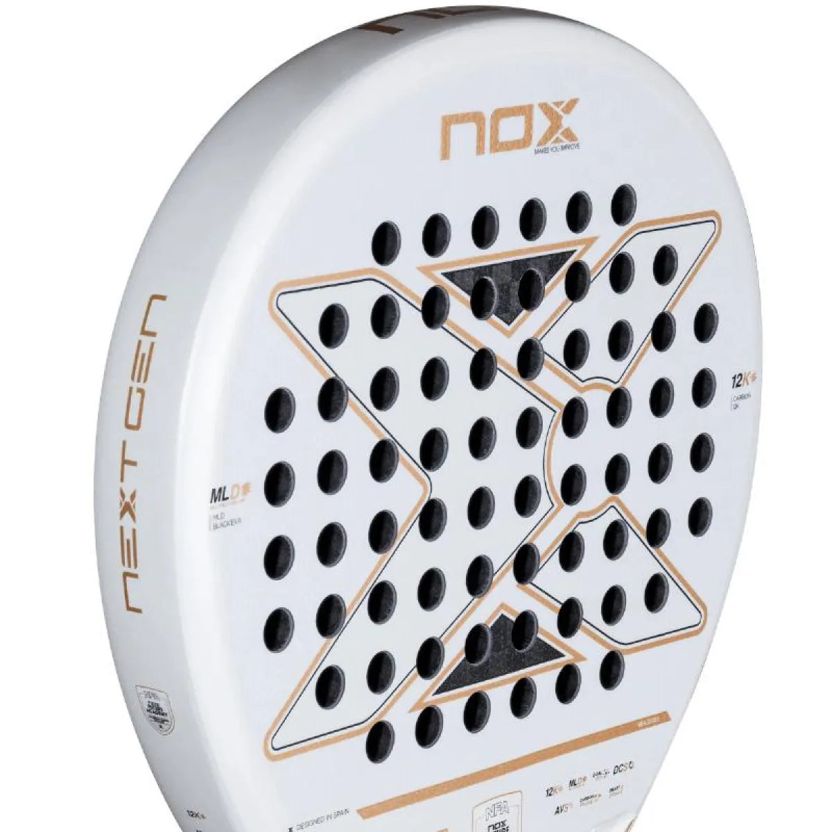 Raquette padel Nox Nextgen Pro Hybrid 12K NFA Series — vue détail 2
