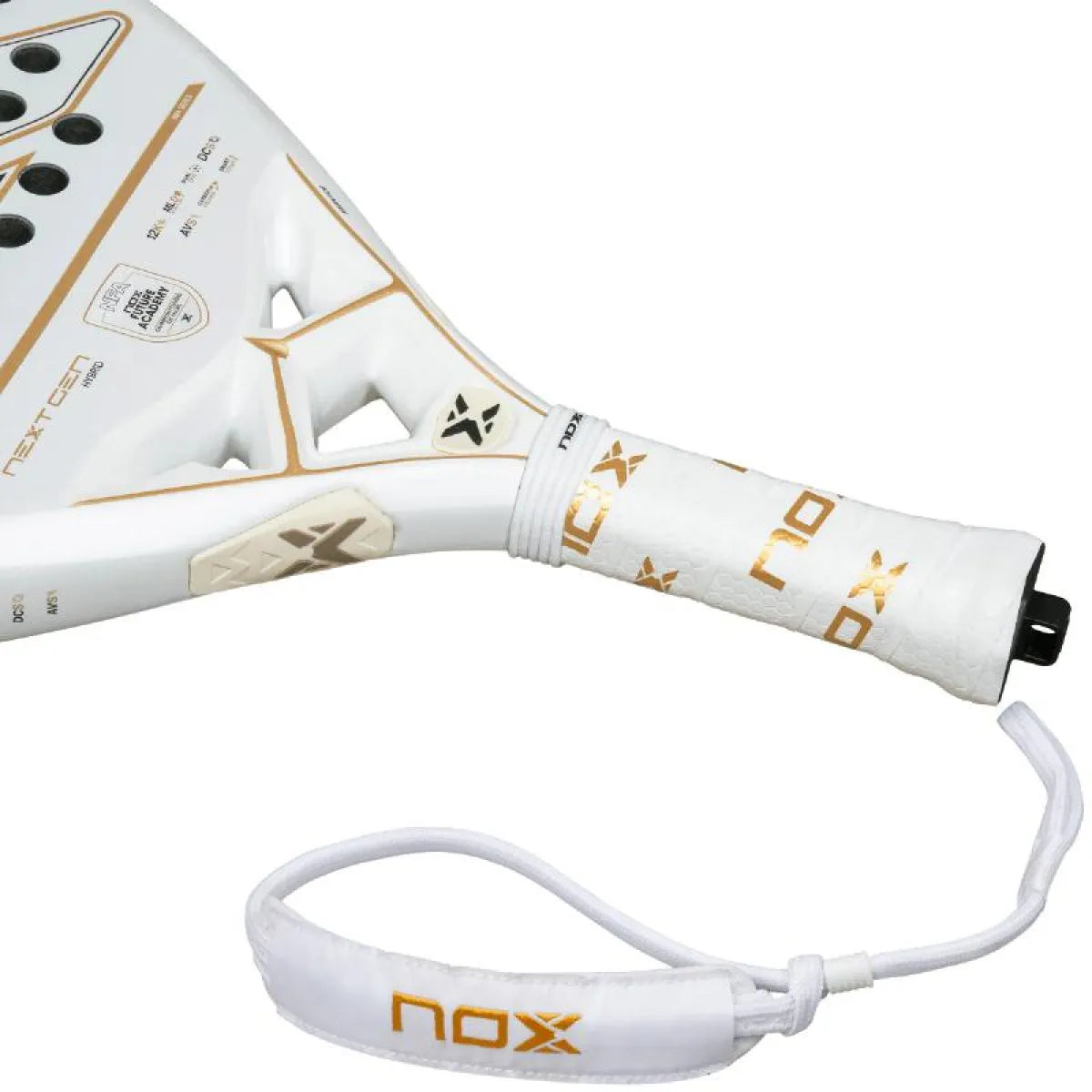 Raquette padel Nox Nextgen Pro Hybrid 12K NFA Series — vue de dos