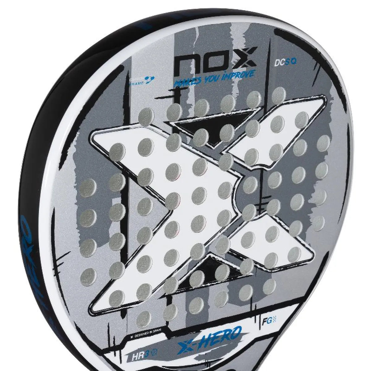 Raquette padel Nox X-Hero blanc 2026 — vue détail 1
