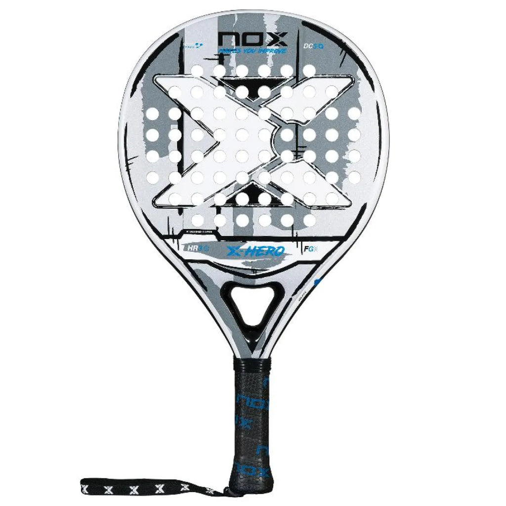 Raquette padel Nox X-Hero blanc 2026 — vue de face
