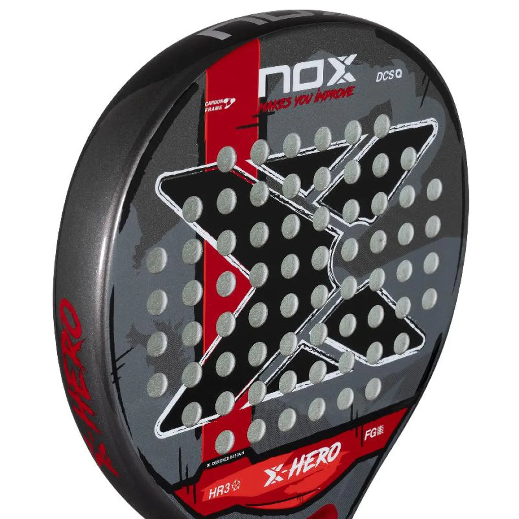 Raquette padel Nox X-Hero rouge 2026 — vue détail 1