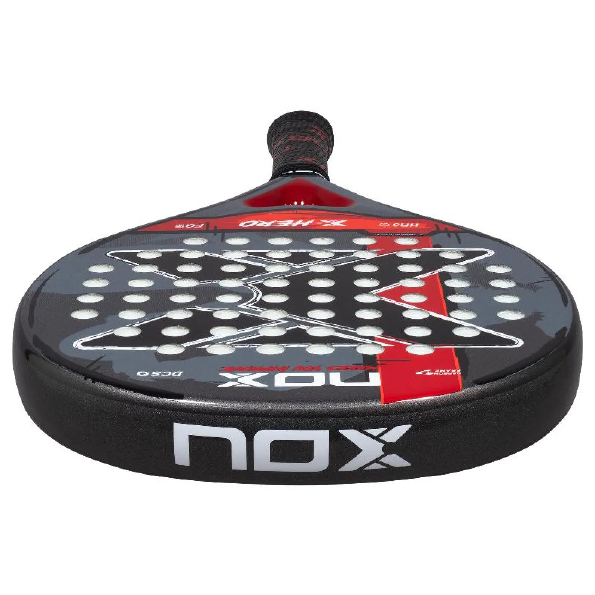 Raquette padel Nox X-Hero rouge 2026 — vue détail 2
