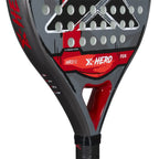 Raquette padel Nox X-Hero rouge 2026 — vue en perspective