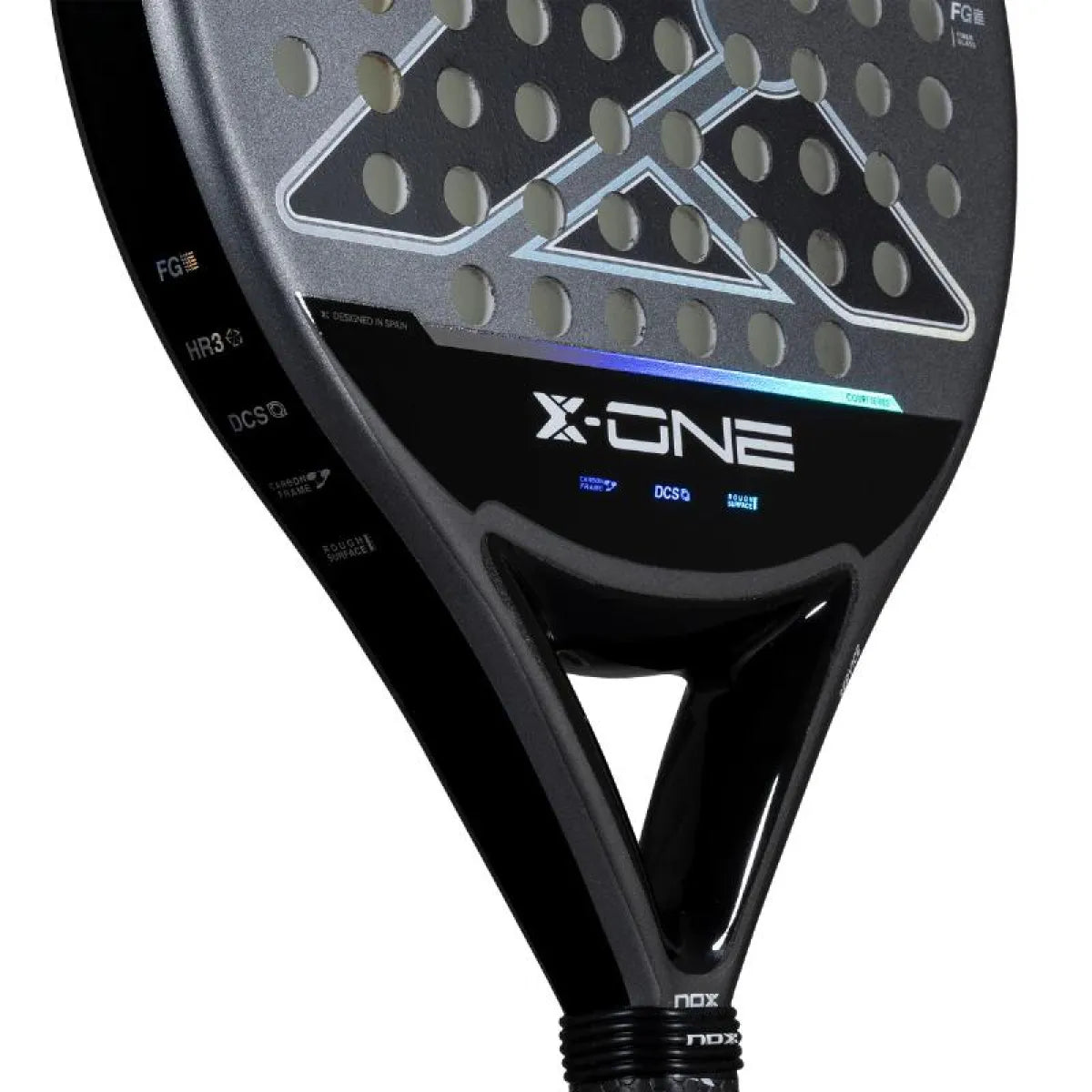 Raquette padel Nox X-One 2026 — vue de profil