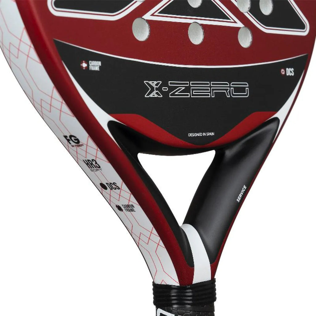 Raquette padel Nox X-Zero rouge 2026 — vue en perspective