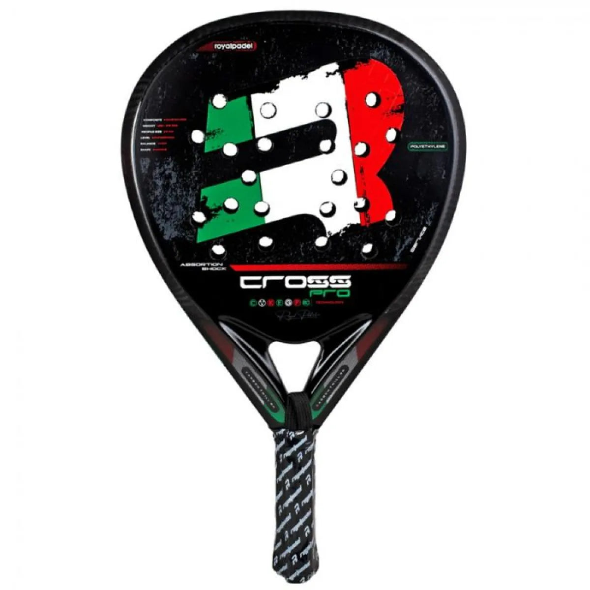 Raquette padel Royal Padel Cross Pro Mexico 2025 — vue de face