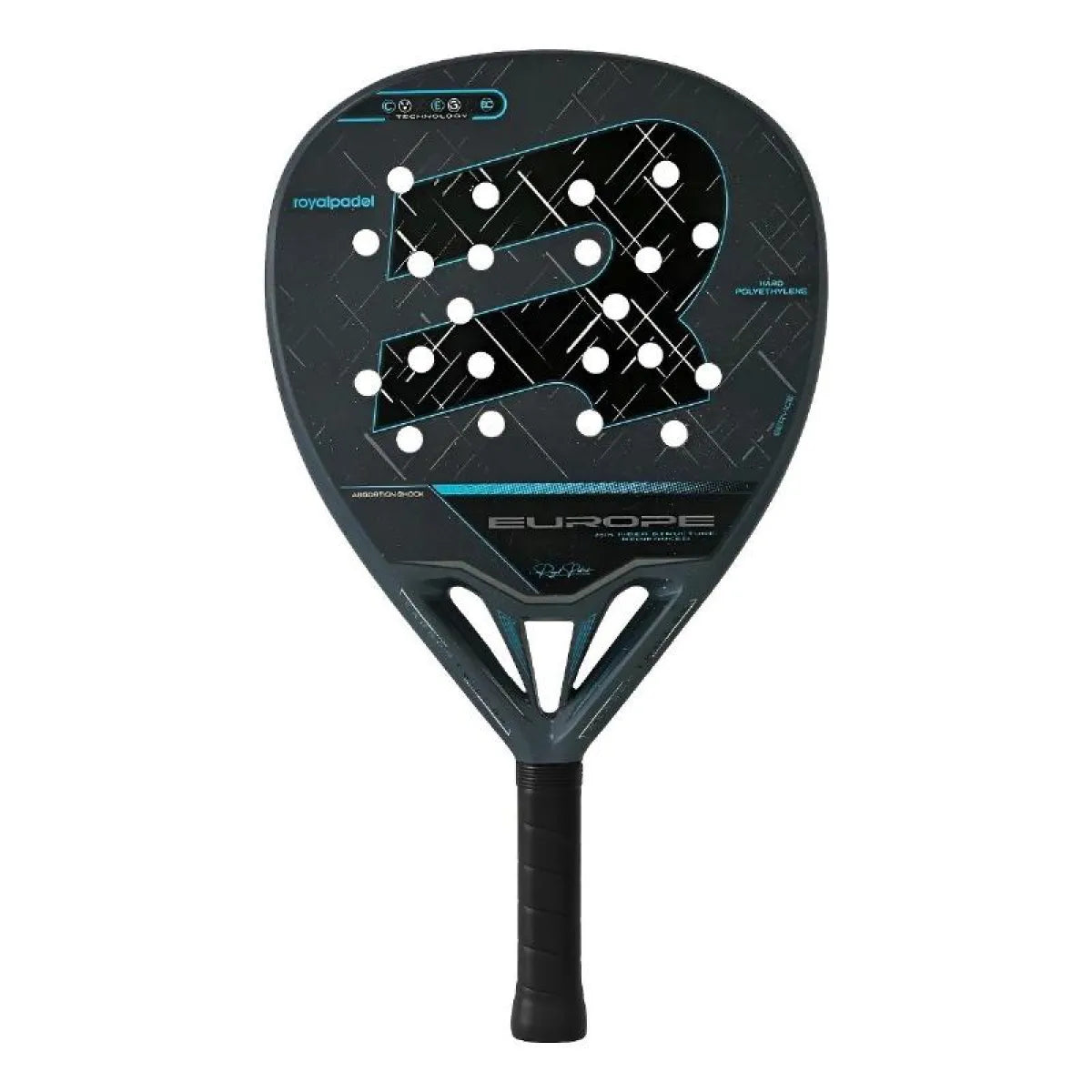 Raquette padel Royal Padel Europe bleu 2025 — vue de face