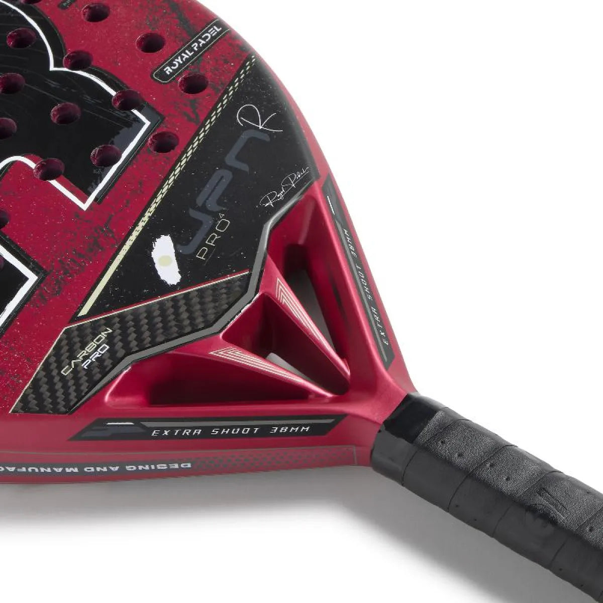 Raquette padel Royal Padel Japan Pro rouge 2026 — vue de profil 2