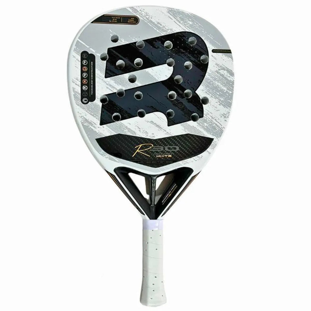 Raquette padel Royal Padel R30 LTD blanc doré 2025 — vue de face