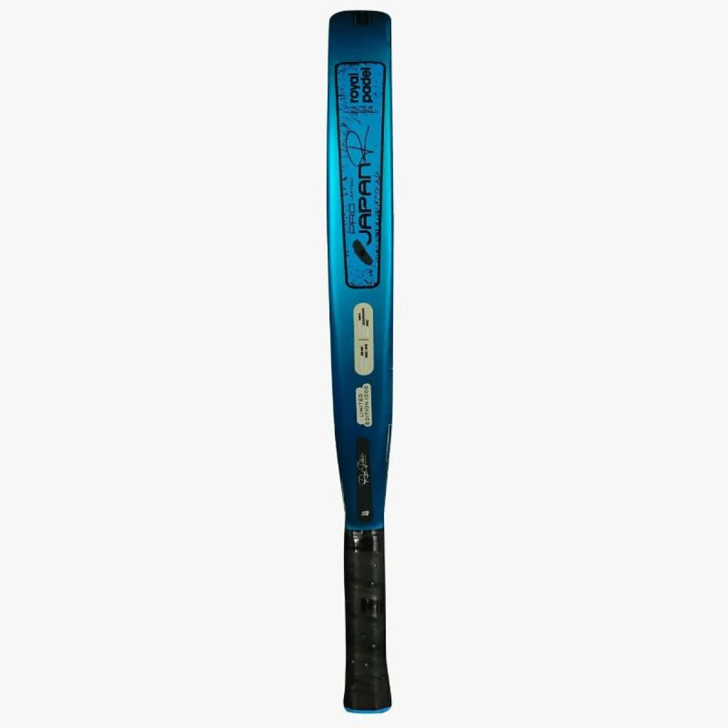 Raquette padel Royal Padel Tomita Kazuki Japan Pro bleu LTD 2025 — vue de profil 2