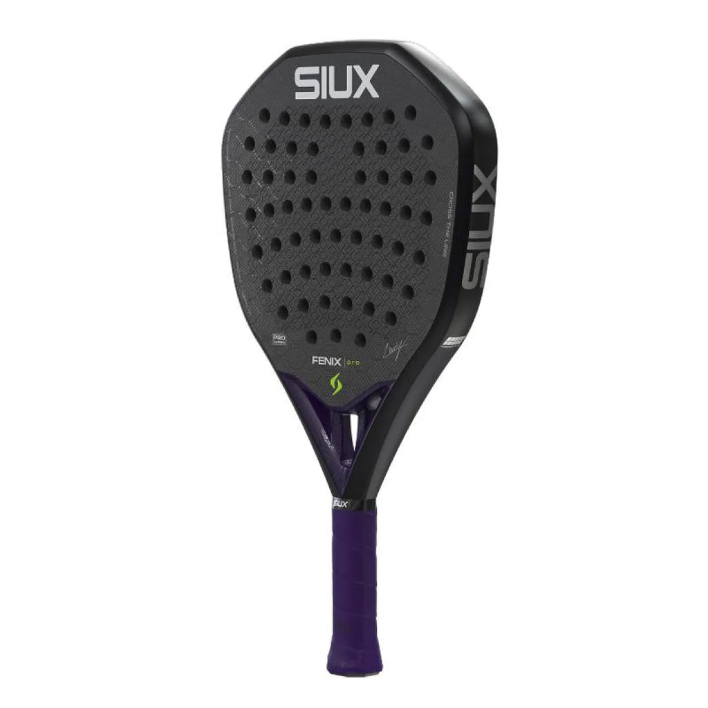 Raquette padel Siux Leo Augsburger Fenix Pro 2026 noir — vue de profil 2