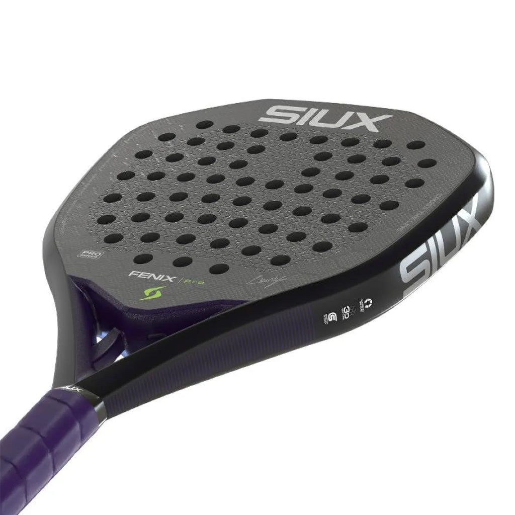 Raquette padel Siux Leo Augsburger Fenix Pro 2026 noir — vue détail 2