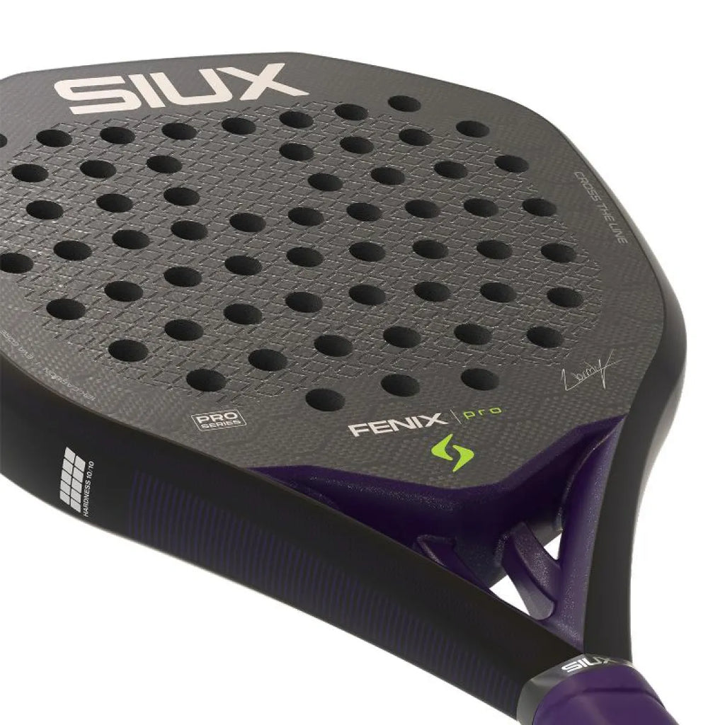 Raquette padel Siux Leo Augsburger Fenix Pro 2026 noir — vue en perspective