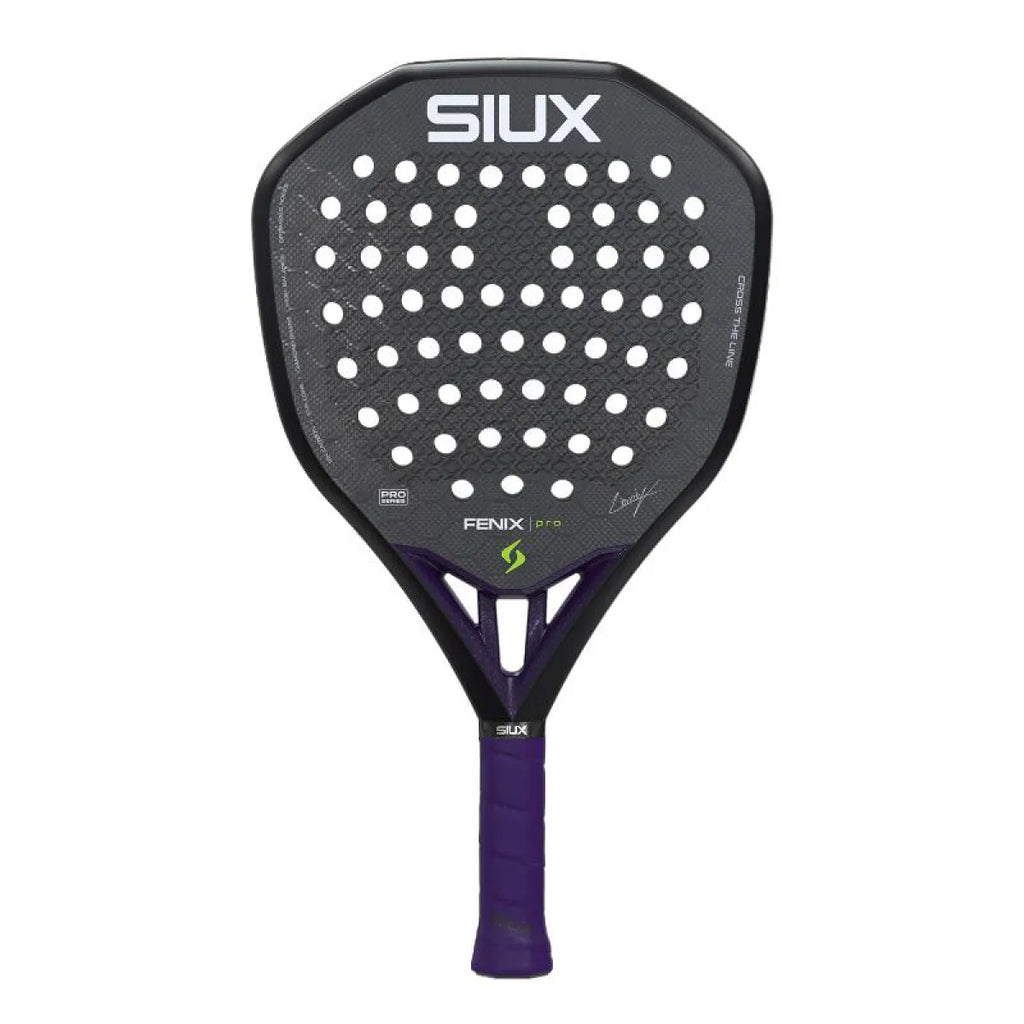 Raquette padel Siux Leo Augsburger Fenix Pro 2026 noir — vue de face