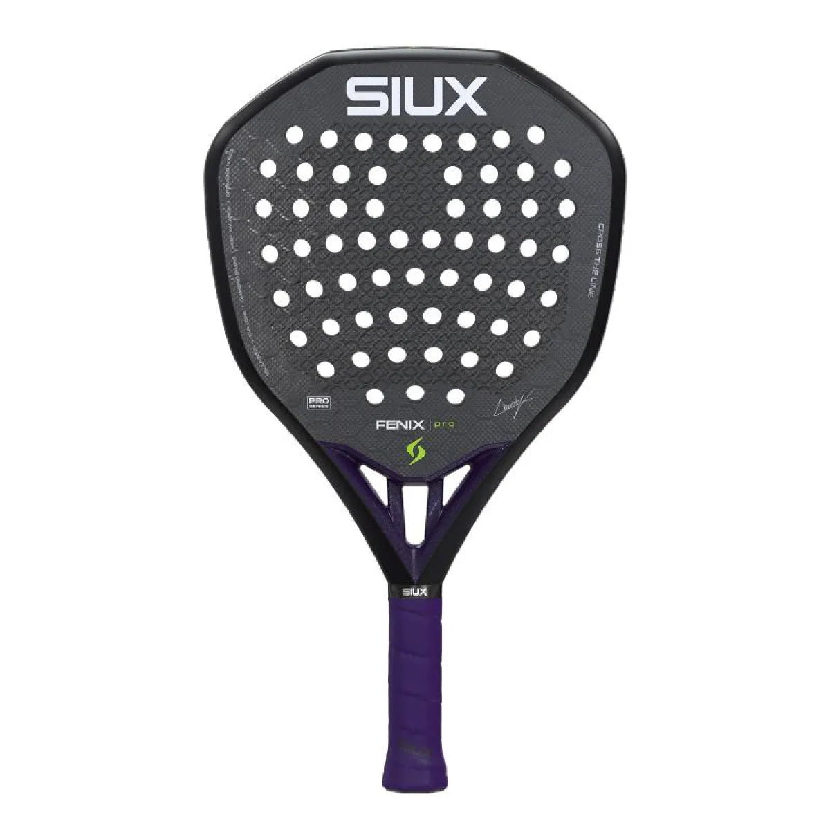 Raquette padel Siux Leo Augsburger Fenix Pro 2026 noir — vue de face