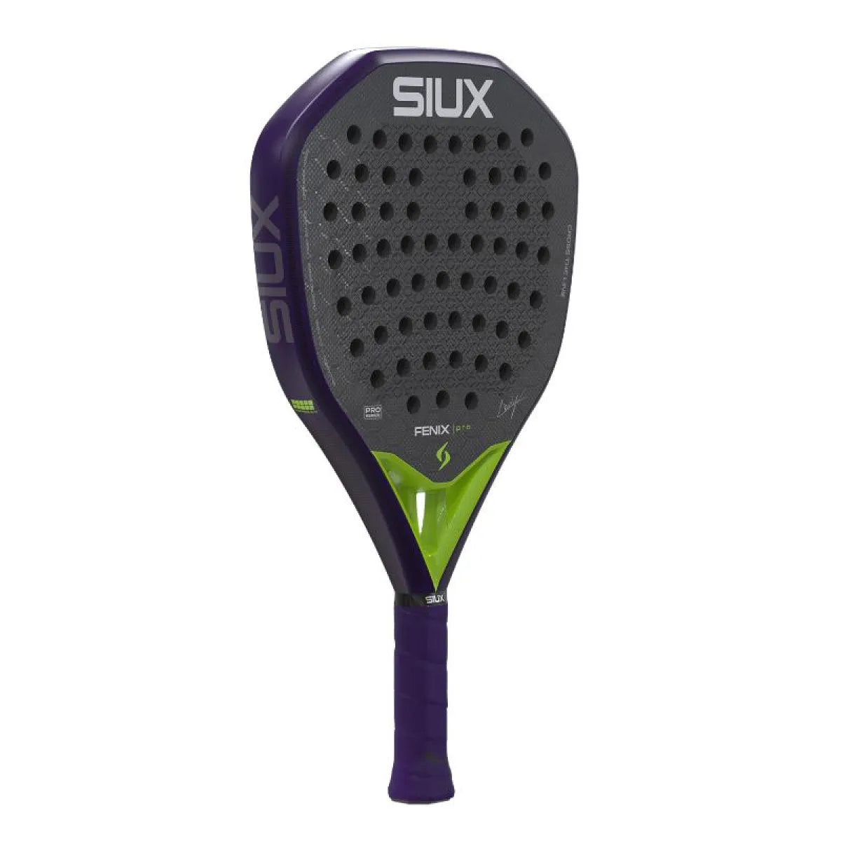 Raquette padel Siux Leo Augsburger Fenix Pro 2026 Purpura — vue de profil