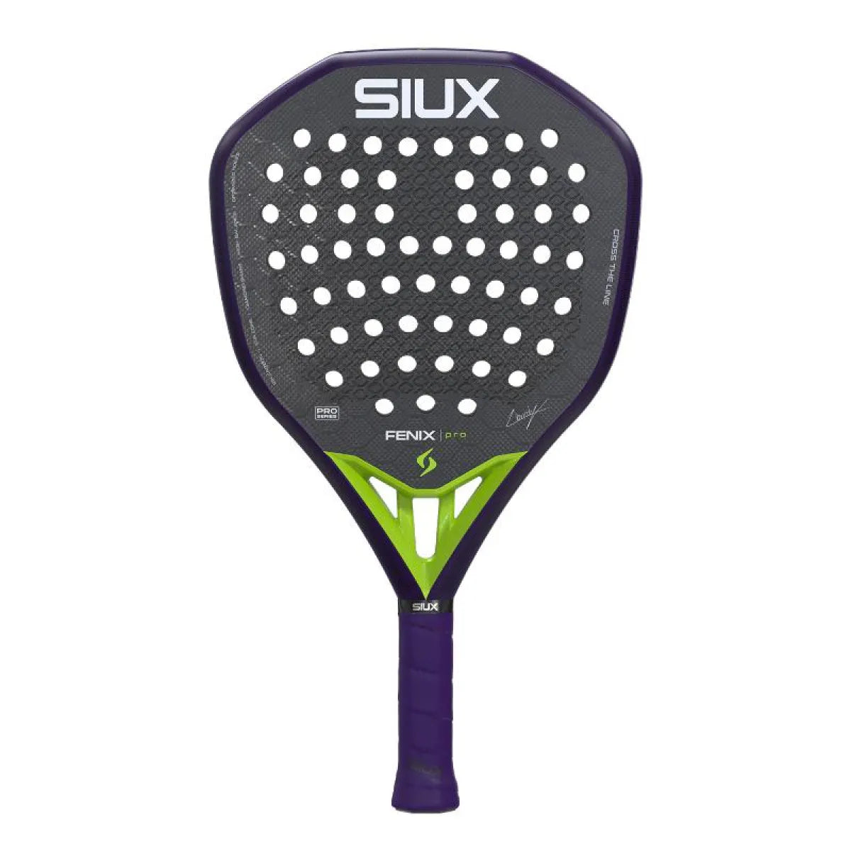 Raquette padel Siux Leo Augsburger Fenix Pro 2026 Purpura — vue de face