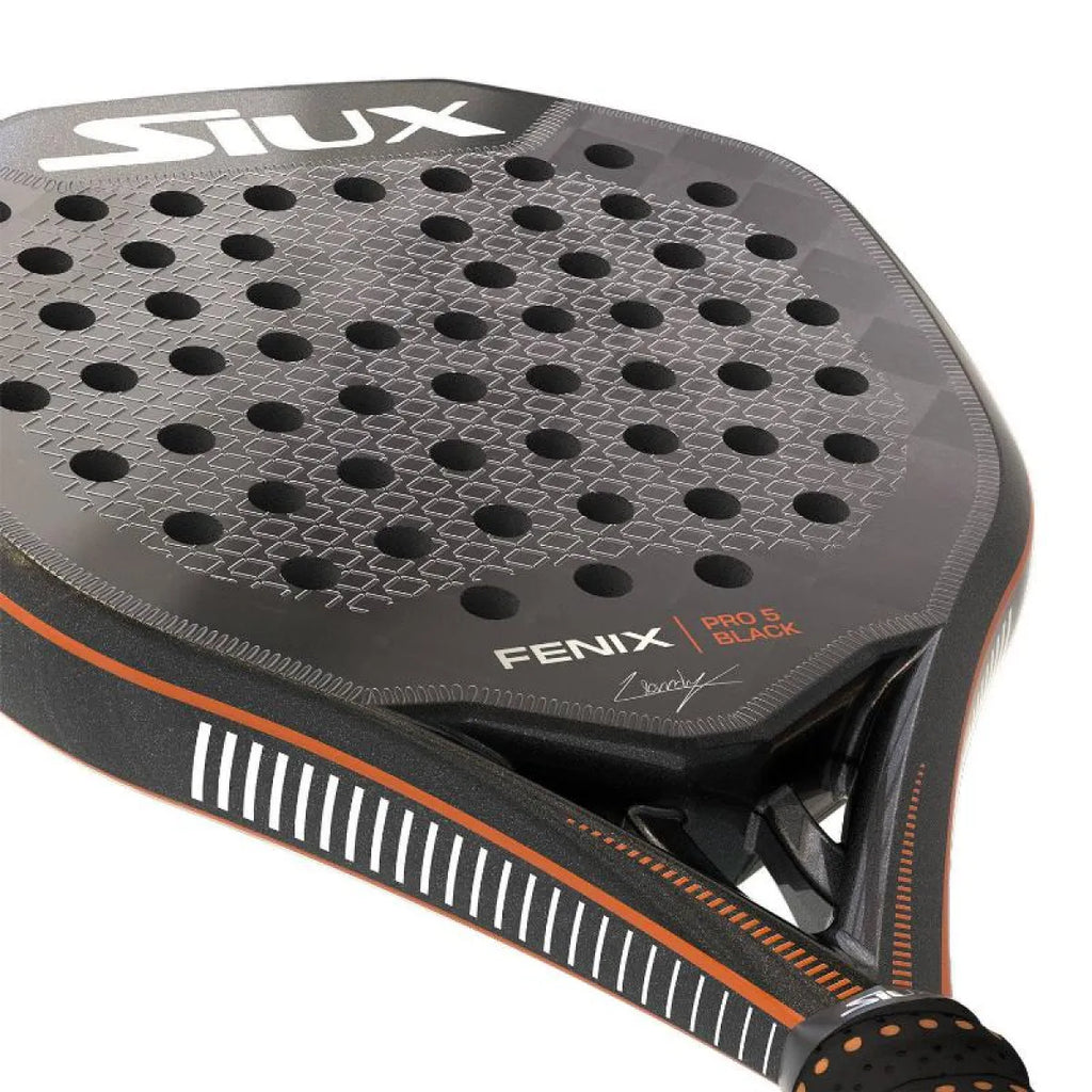 Raquette padel Siux Leo Augsburger Fenix Pro 5 Black 2025 — vue détail 2
