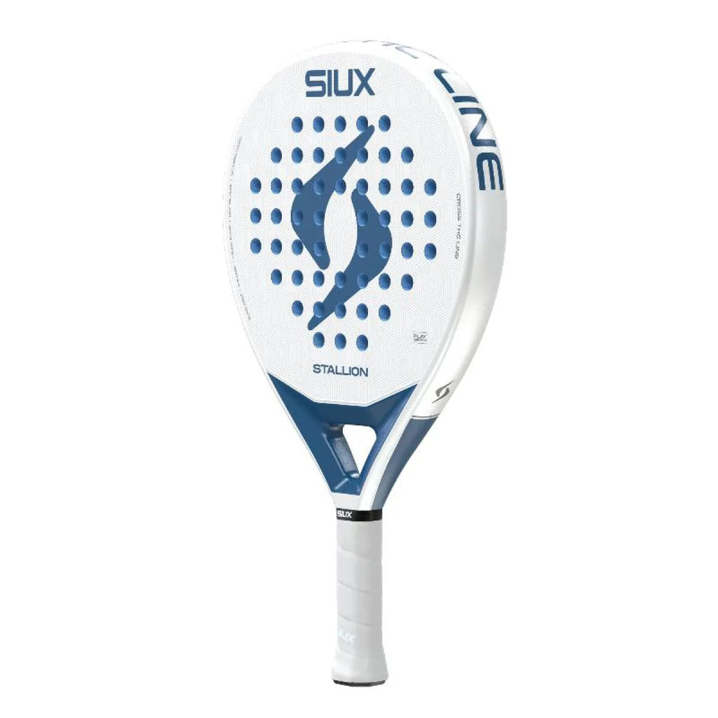 Raquette padel Siux Stallion blanc 2026 — vue de dos