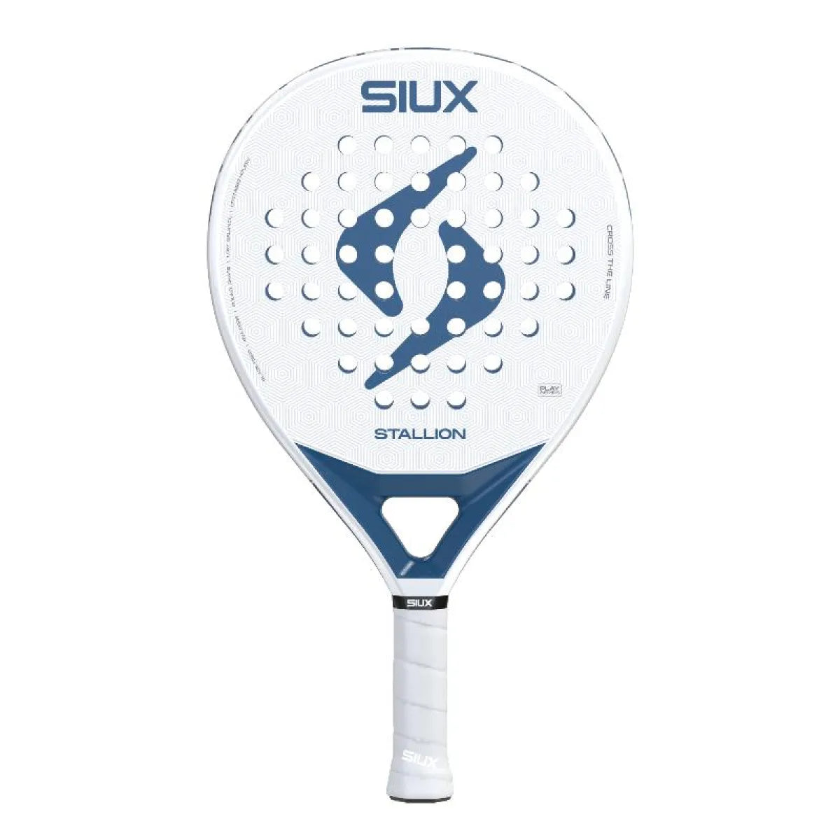 Raquette padel Siux Stallion blanc 2026 — vue de face