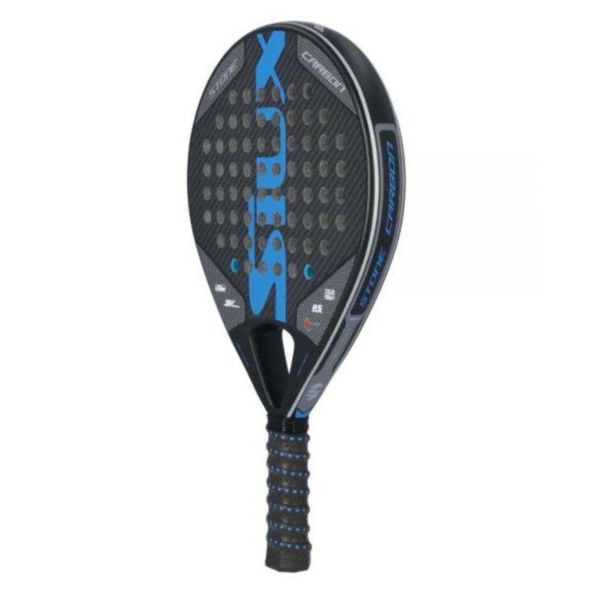 Raquette padel Siux Stone Carbon 3K bleu — vue de profil 2