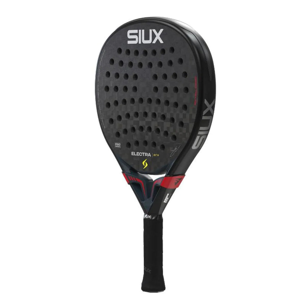 Raquette padel Siux Stupa Electra Pro 2026 noir rouge — vue de profil 2