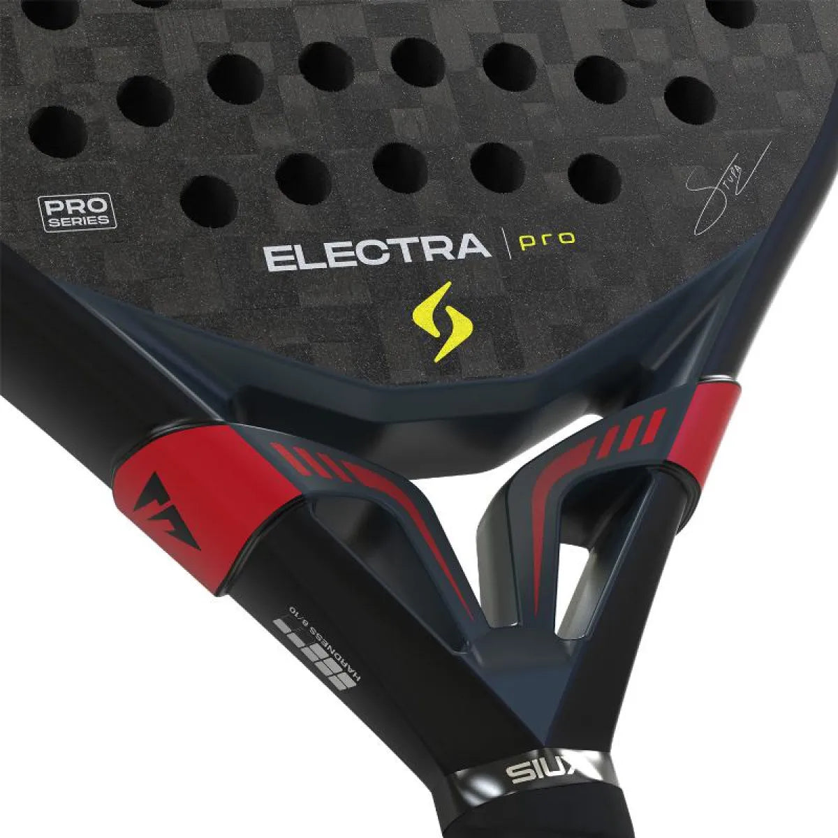 Raquette padel Siux Stupa Electra Pro 2026 noir rouge — vue de dos