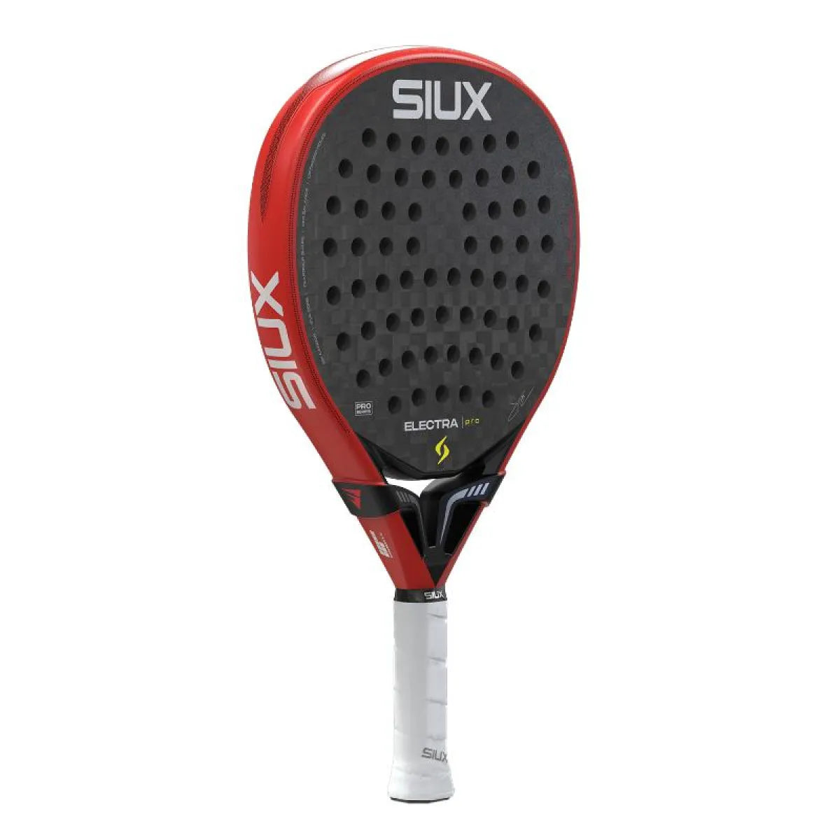Raquette padel Siux Stupa Electra Pro 2026 rouge noir — vue de profil
