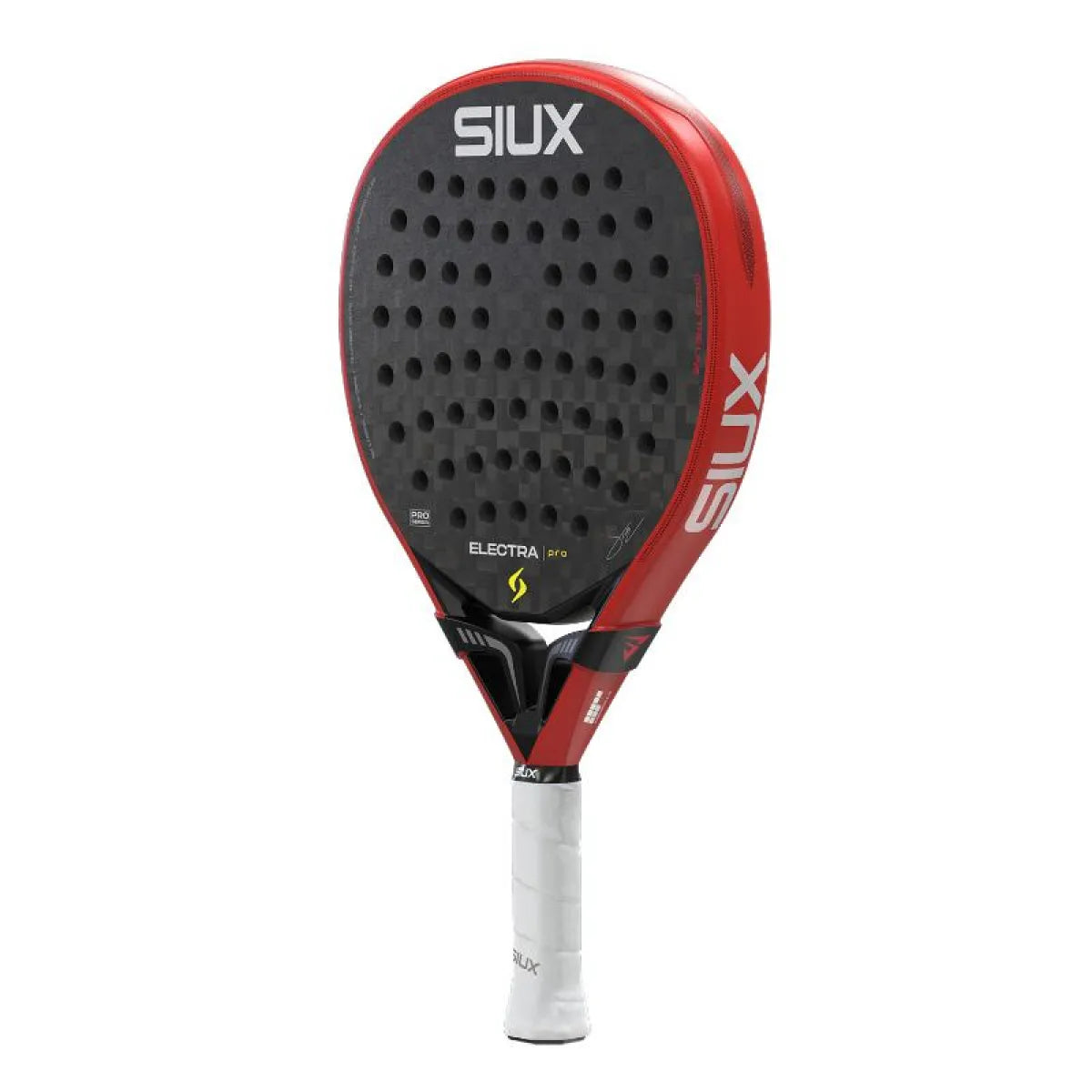Raquette padel Siux Stupa Electra Pro 2026 rouge noir — vue de profil 2