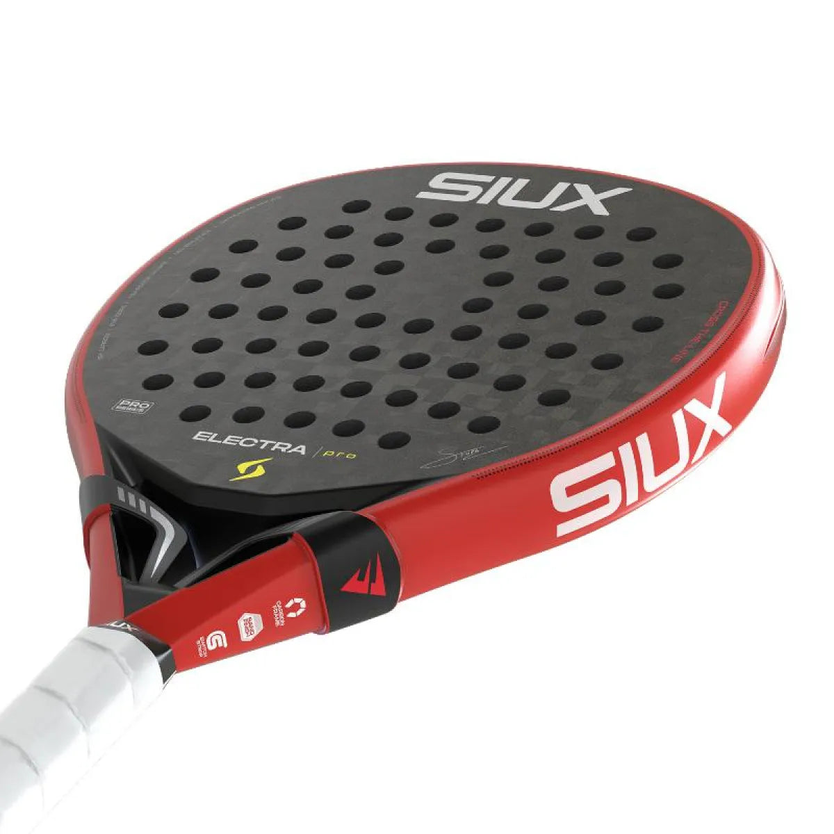 Raquette padel Siux Stupa Electra Pro 2026 rouge noir — vue détail 2