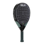 Raquette padel Siux Trilogy Pro 2026 noir vert — vue de profil
