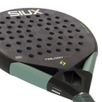 Raquette padel Siux Trilogy Pro 2026 noir vert — vue en perspective