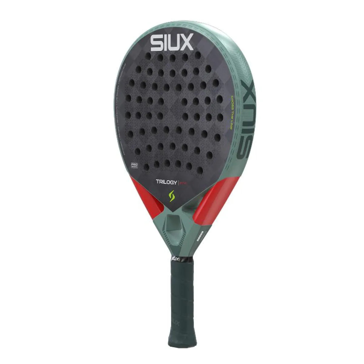 Raquette padel Siux Trilogy Pro 2026 vert — vue de profil 2