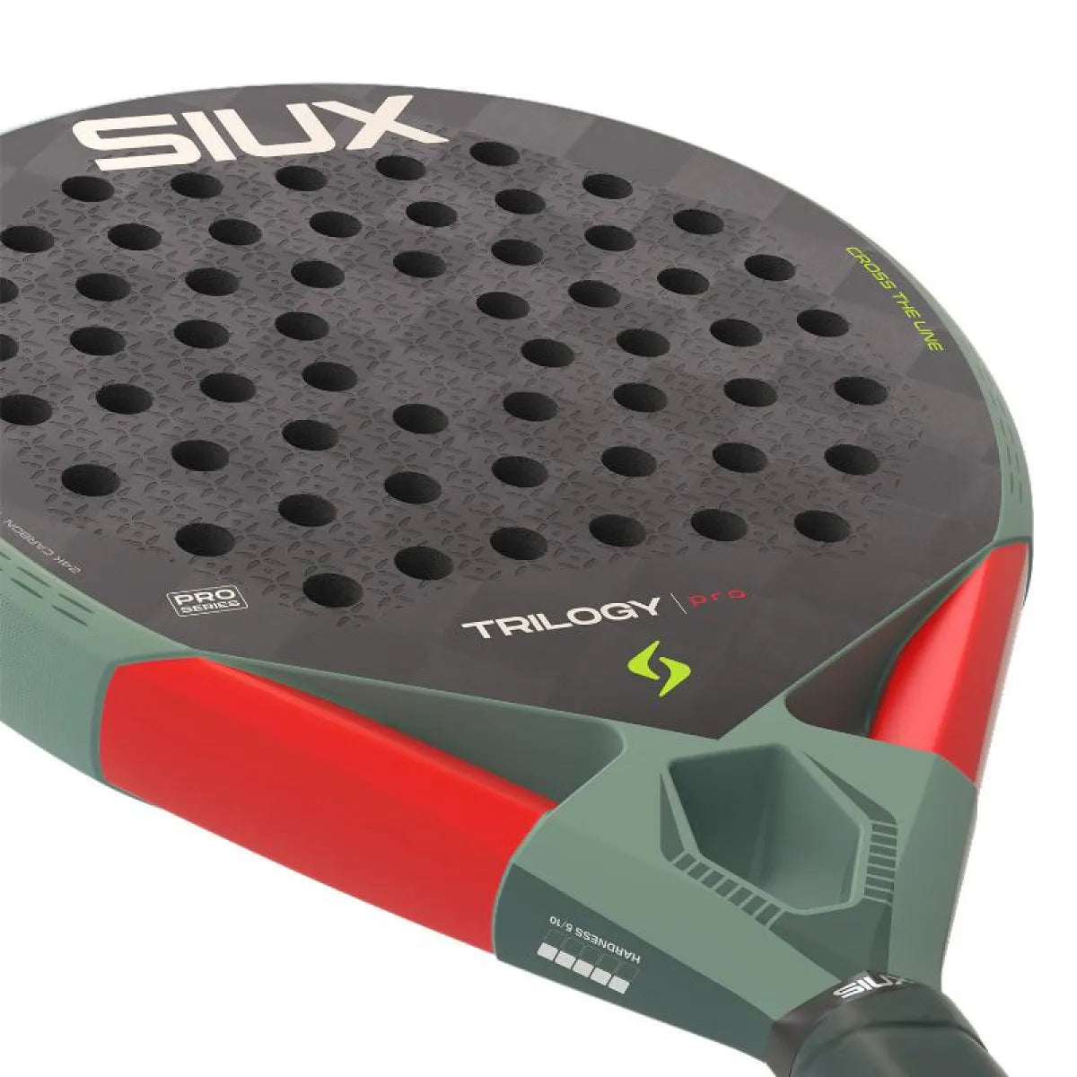 Raquette padel Siux Trilogy Pro 2026 vert — vue en perspective