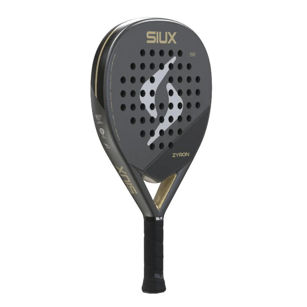 Raquette padel Siux Zyron Gold 2026 — vue de profil