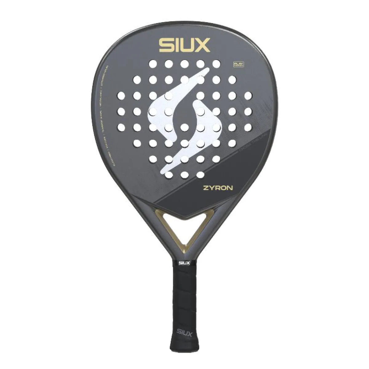 Raquette padel Siux Zyron Gold 2026 — vue de face
