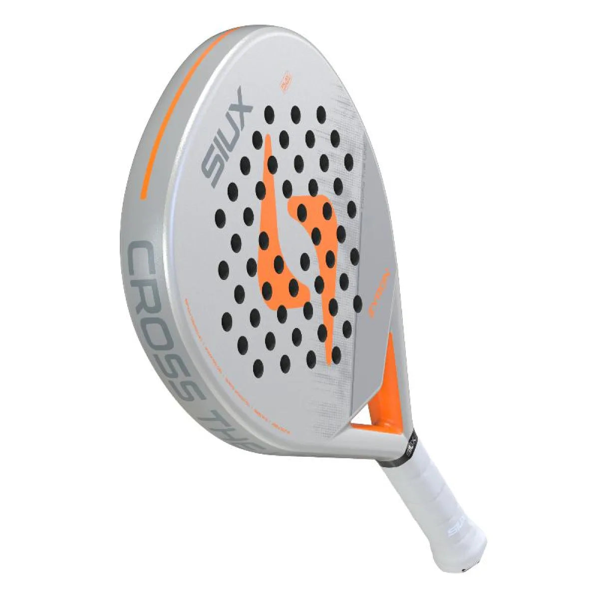Raquette padel Siux Zyron orange 2026 — vue en perspective