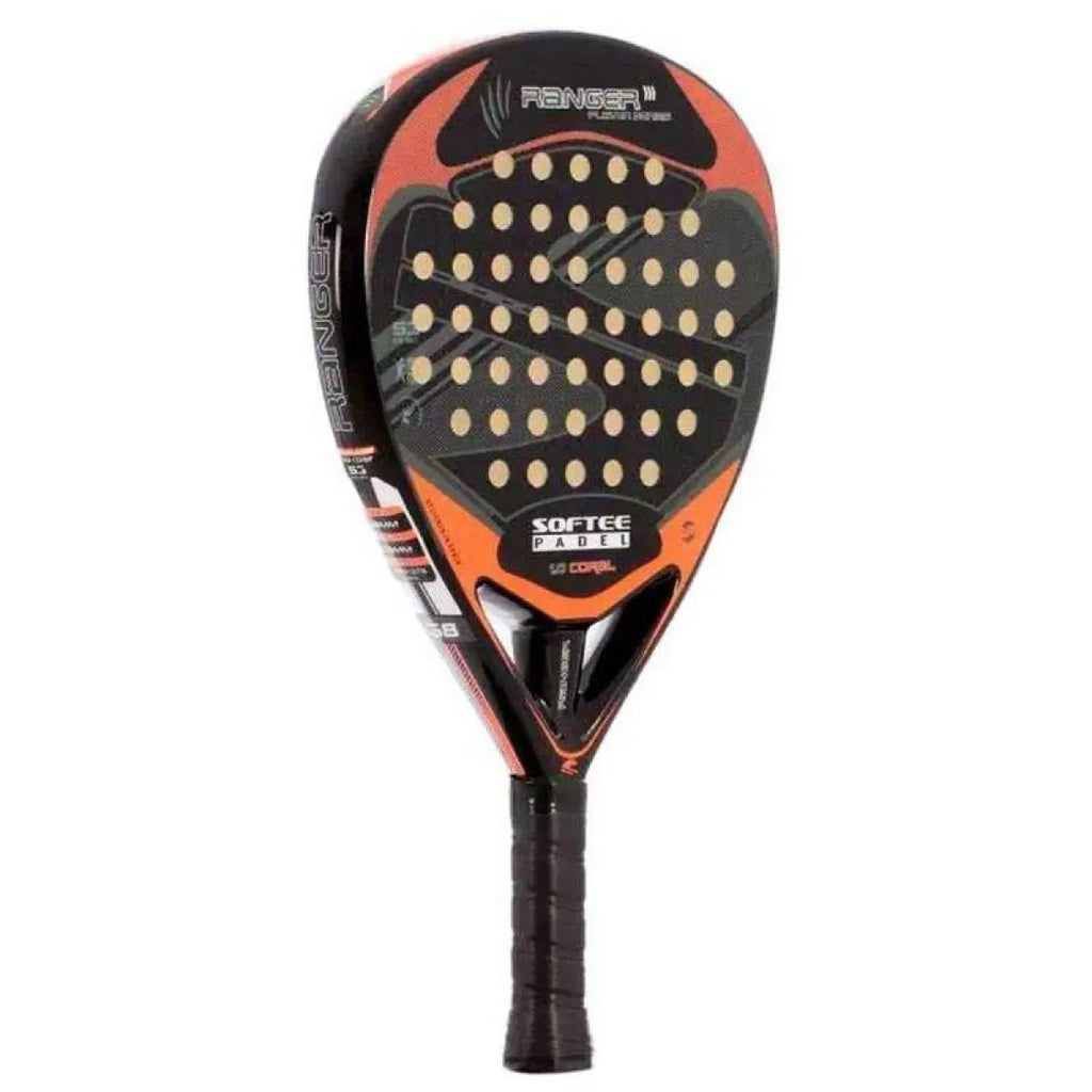 Raquette padel Softee Ranger corail — vue de profil