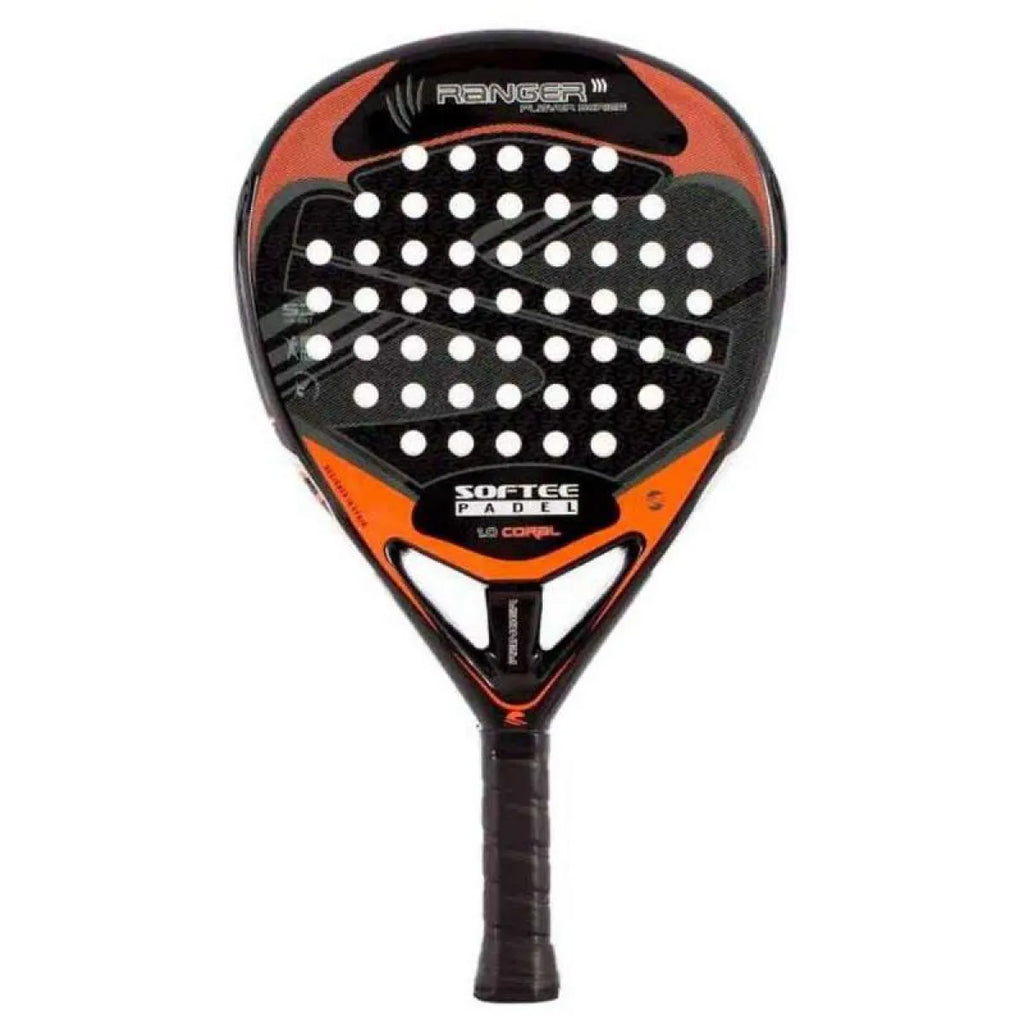 Raquette padel Softee Ranger corail — vue de face