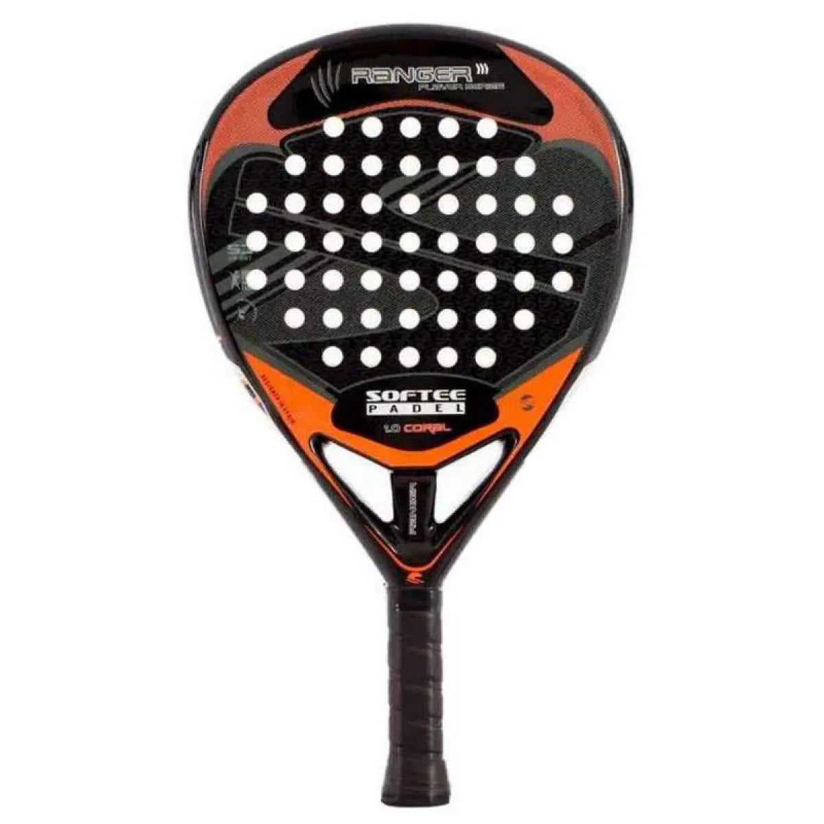 Raquette padel Softee Ranger corail — vue de face