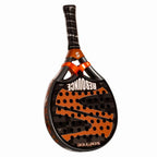 Raquette padel Softee Rebounce orange — vue en perspective