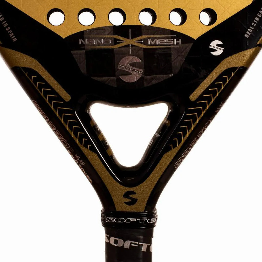 Raquette padel Softee Speed Gold Power 4.0 Nano Mesh — vue détail 2