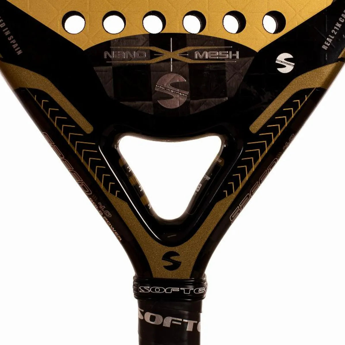Raquette padel Softee Speed Gold Power 4.0 Nano Mesh — vue détail 2