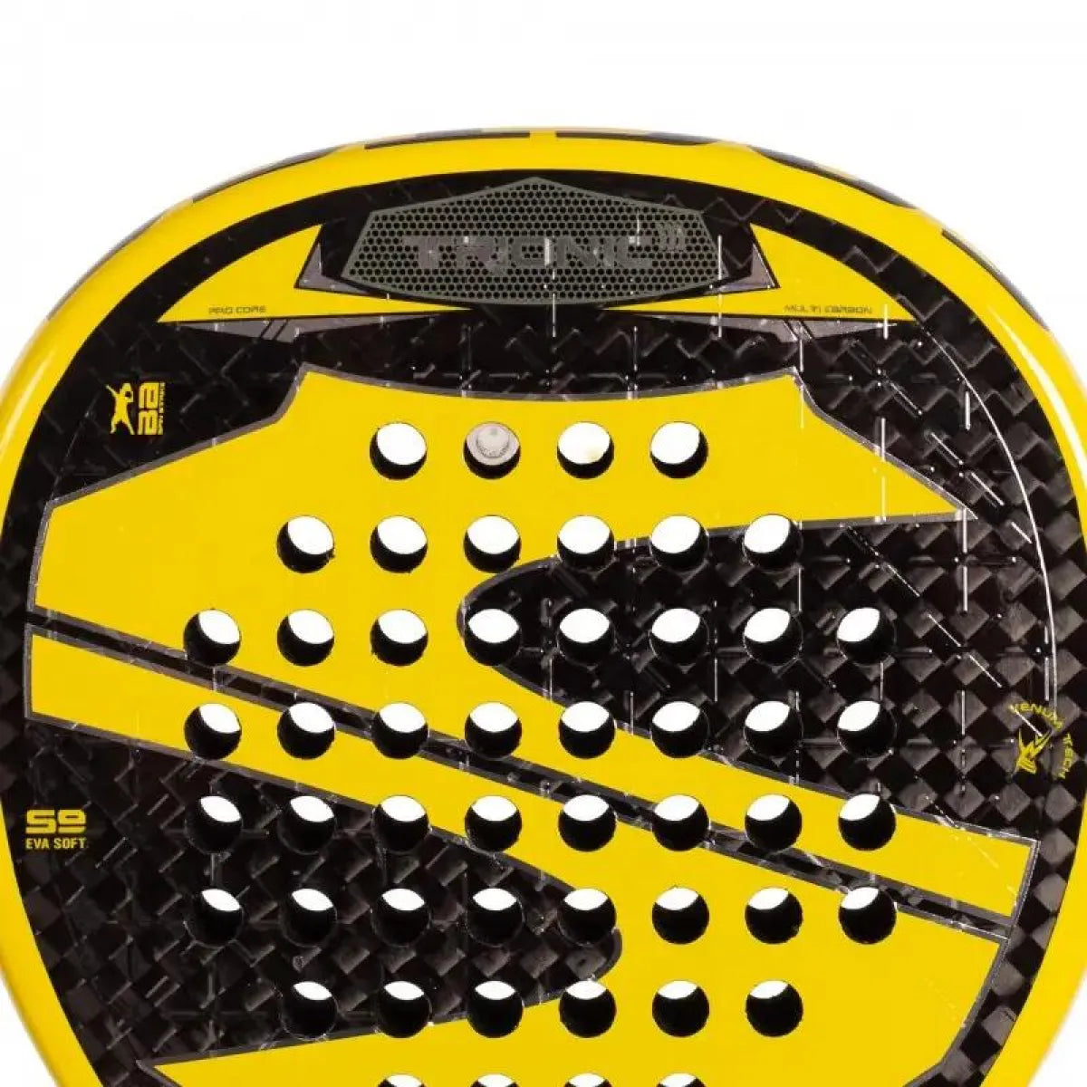 Raquette padel Softee Trionic jaune 2025 — vue détail 2