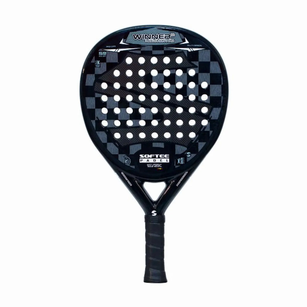 Raquette padel Softee Winner Pro Black — vue de face
